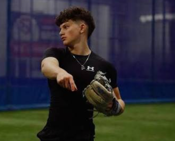 Daniel playing baseball